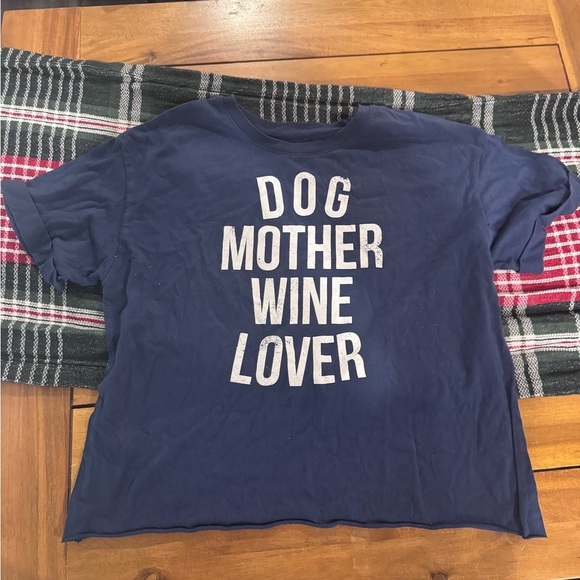 Modern Lux Tops - Modern Lux Dog Mother Wine Lover Shirt Size XL